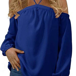 halter, off shoulder shirt